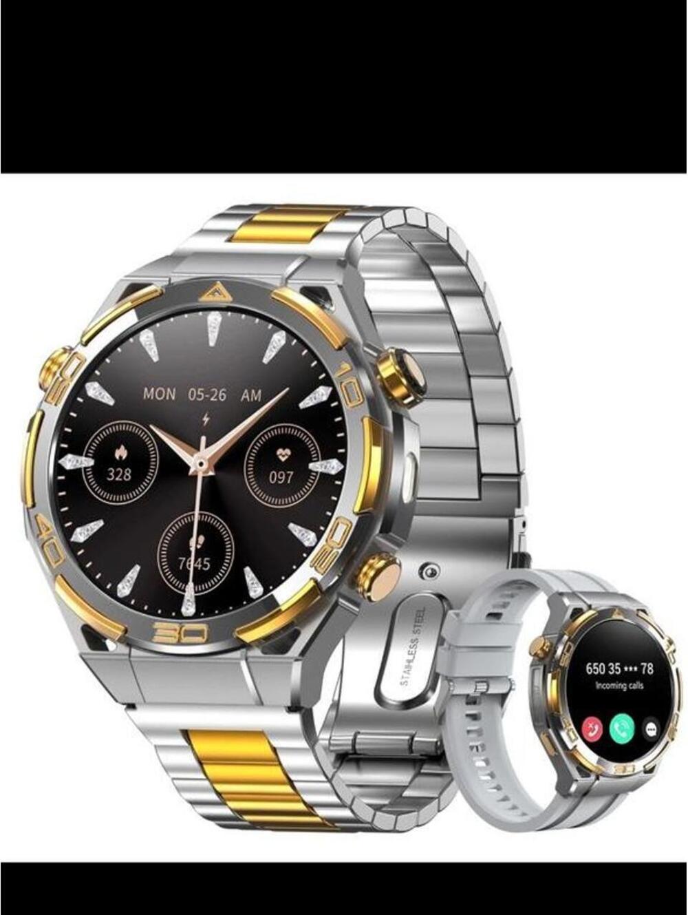 Military-Grade W90PRO Smart Watch For Men With GPS 900mAh 20-Day Battery Life